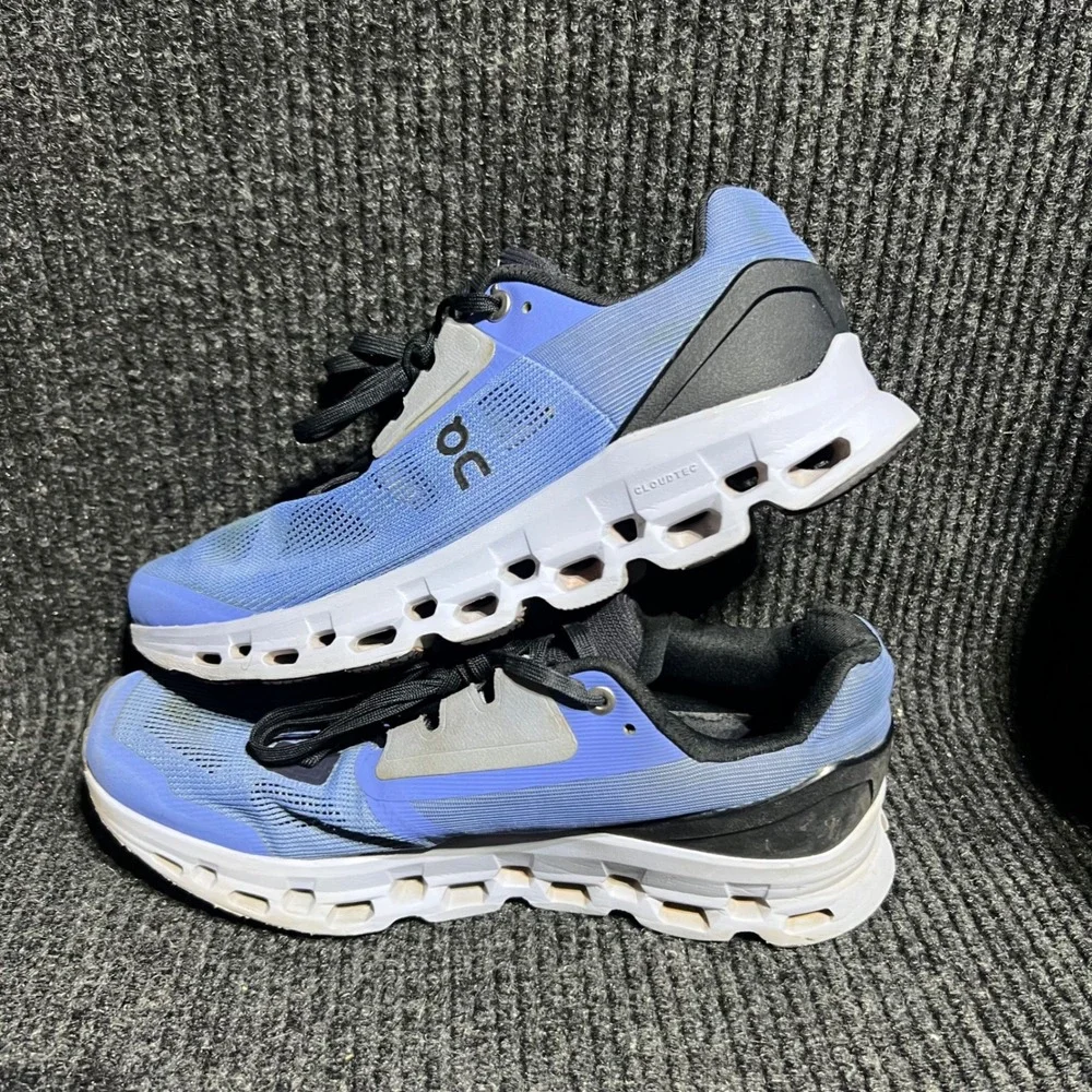 On Running Cloudstratus Women Size 8 Blue Grey Road Running Shoes 39.99209